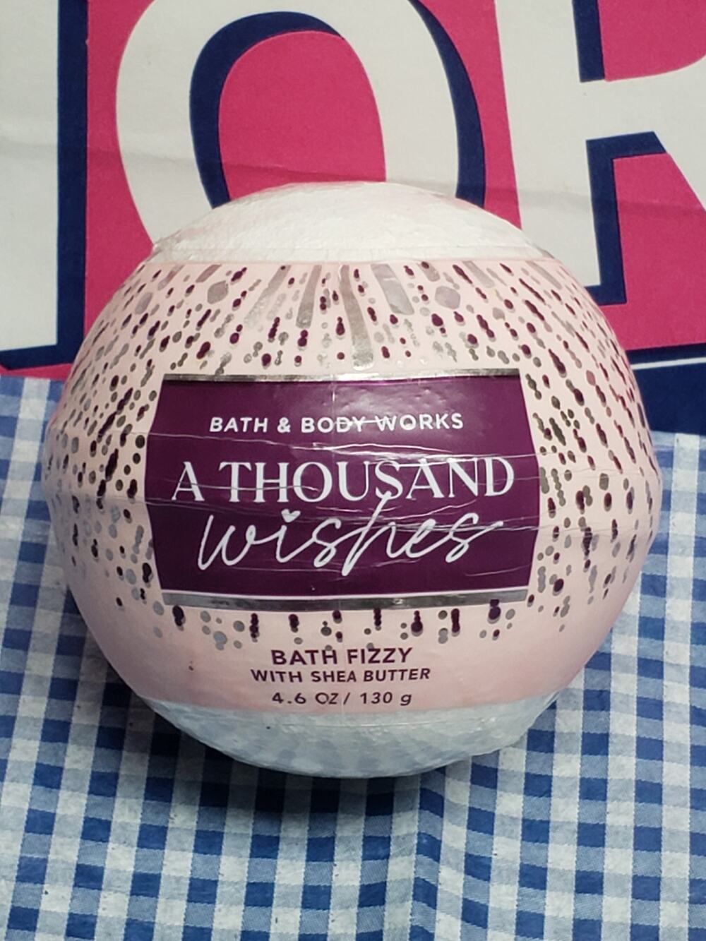 BBW A Thousand Wishes Fragrance Perfume Line Bath Fizzy Bomb w. Sea Butter 4 oz